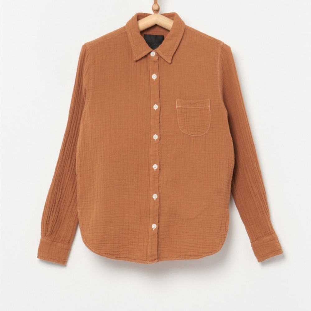 No. 6 Patrick Gauze Button Down Shirt